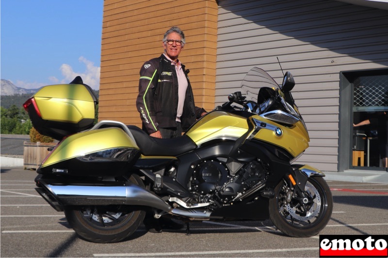 Philippe et sa BMW K 1600 Grand America à Grand Prix Motos, philippe et sa bmw k 1600 grand america