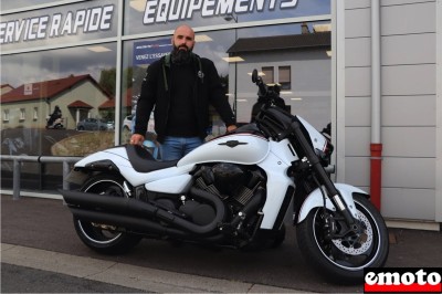 Arnaud et sa Suzuki VZR 1800 Intruder chez Moto Concept 57