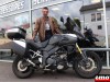 Patrick et sa Suzuki V Strom 1000 chez Moto Concept 57