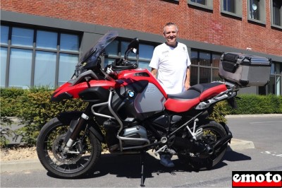 Hervé et sa BMW R 1200 GSA chez Moto Loft à Gennevilliers