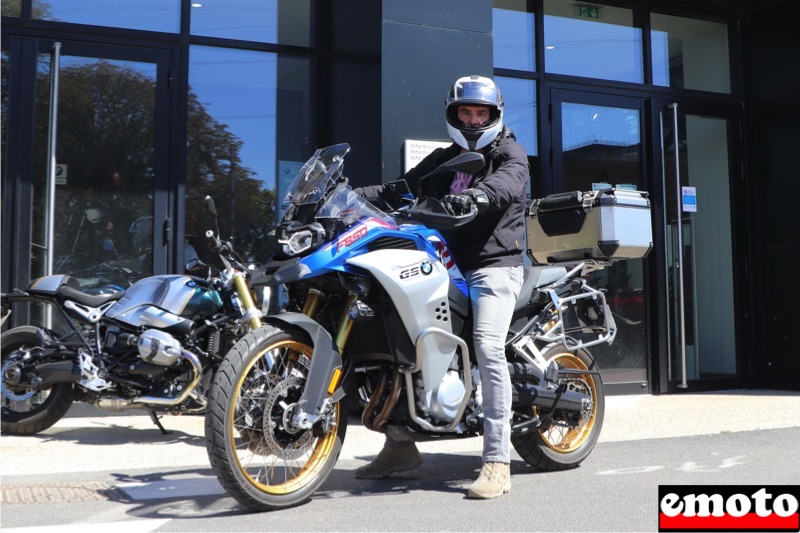 Joseph et sa BMW F 850 GS Adventure chez Moto Loft, joseph et sa bmw 850 gs adventure chez moto loft