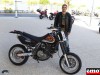 Eric et sa Suzuki DR 650 Supermotard chez Moto Park