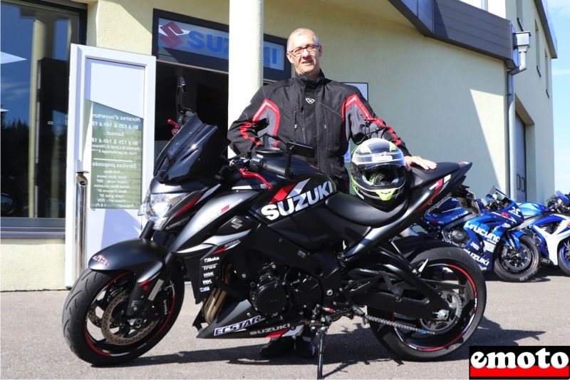 Henri et sa Suzuki GSXS 1000 chez Motos Dario Horbourg-Wihr, henri et sa suzuki gsxs 1000 chez motos dario