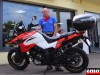 Claude et sa Suzuki VStrom 1050 XT chez Motos Dario à Colmar