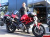 Corentin et sa Ducati Monster 796 au Moto Park Montpellier