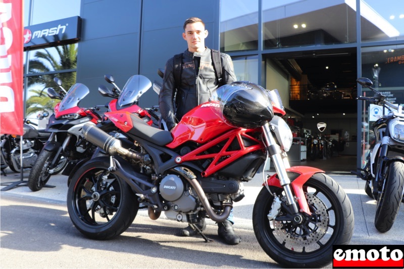 Corentin et sa Ducati Monster 796 au Moto Park Montpellier, corentin et sa ducati monster 796 au moto park montpellier