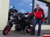 Nathalie et sa Suzuki 125 GSXS à Motos Dario Horbourg-Wihr