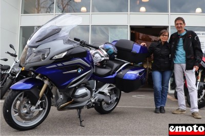 Patrick, Céline et leur BMW R 1200 RT à JMS Motos Avignon