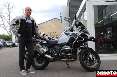 Philippe et sa BMW R 1200 GS Adventure à JMS Motos Avignon