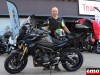 Patrice et sa Yamaha Tracer 900 chez Team Menduni à Grenoble