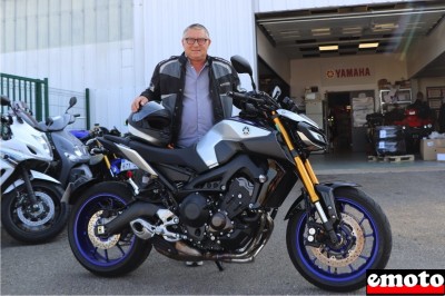 Jean-Christophe et sa Yamaha MT 09 SP chez MotoAin Yamaha