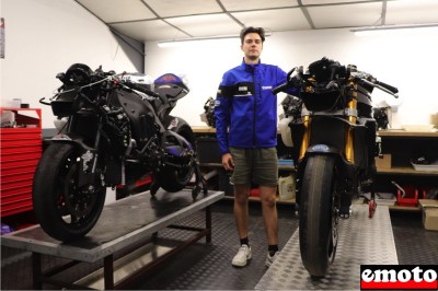 Hugo nous présente l'atelier compétition MotoAin Yamaha