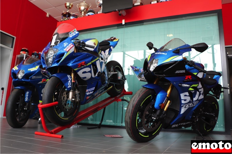 suzuki gsxr a l entree des locaux