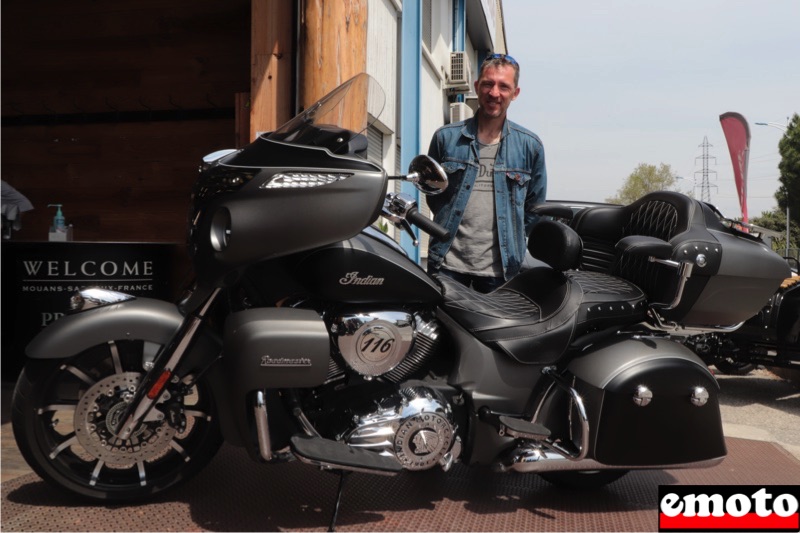 Indian Roadmaster de Stéphane chez Indian Côte d'Azur, indian roadmaster de stepahne chez indian nice