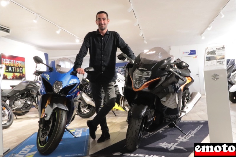 Rencontre avec Christophe, le boss de Suzuki MSR à Marseille, christophe de suzuki msr a marseille entre la gsxr 1000 et la nouvelle hayabusa