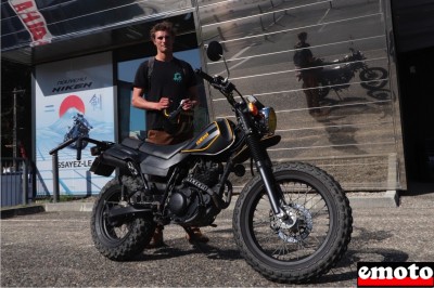 Yamaha TW 125 customisée de Romain chez Raff Moto