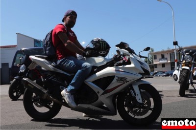 Suzuki GSXR 750 de Pierre chez Moto Extrême à Bayonne