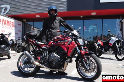 Yamaha MT 07 customisée de Mathieu chez Yam 66 à Perpignan