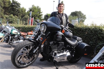 Harley-Davidson Sport Glide de Dominique chez Macadam Moto