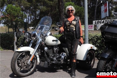 Harley-Davidson Freewheeler de Sylvie chez Macadam Moto