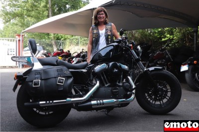 Harley-Davidson Forty Eight A2 de Sylvie chez H-D à Annecy