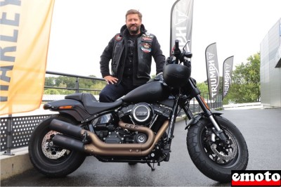 Harley-Davidson Fat Bob de Christophe chez H-D à Quimper