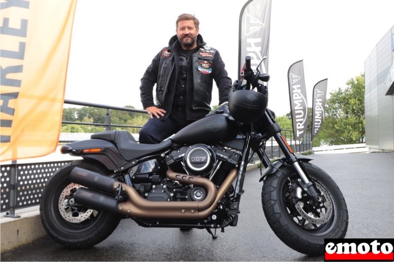 Harley-Davidson Fat Bob de Christophe chez H-D à Quimper, harley davidson fat bob de christophe a quimper