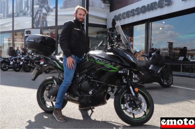 Kawasaki Versys 650 de Julien à la Ville du Bois