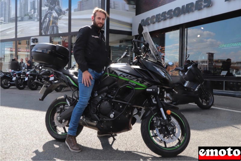 Kawasaki Versys 650 de Julien à la Ville du Bois, kawasaki versys 650 de julien