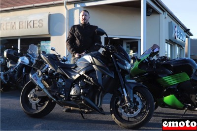 Suzuki GSXS 750 de Benoît chez X Trem Bikes à Chaumontel