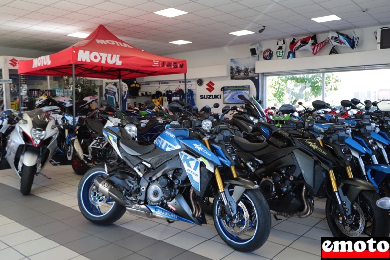 showroom avec la nouvelle gsxs 1000 modele 2021