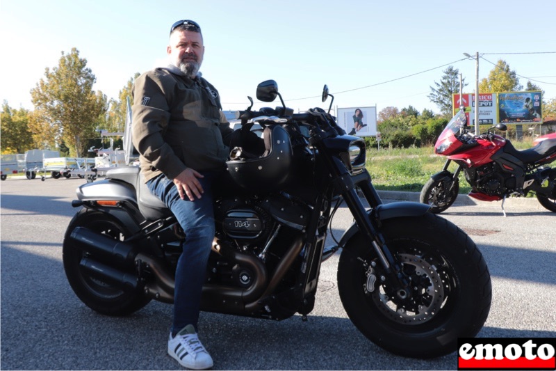 Harley-Davidson Fat Bob de Nicolas chez H-D Sunroad à Salon, harley davidson fat bob de nicolas chez h d sunroad a salon