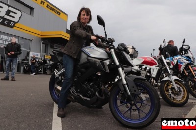 Yamaha MT 125 de Géraldine chez Yam Center à Mérignac