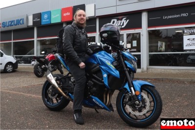 Suzuki GSXS 750 de Nicolas chez Motos Shumpp à Eckbolsheim