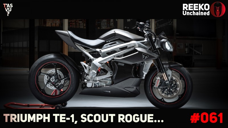 Scout Rogue, HVA Svartpilen et Triumph TE-1 : vidéo Reeko