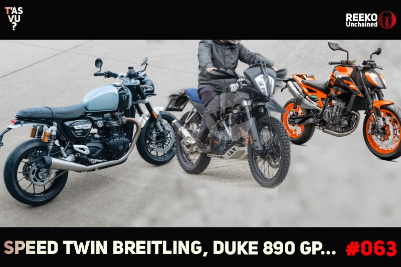 Pursuit, Speed Twin Breitling et Duke 890 GP : vidéo Reeko Pursuit, Speed Twin Breitling et Duke 890 GP : vidéo Reeko