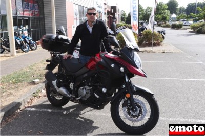 Suzuki V Strom 650 de Frédéric chez Ametys Moto Service