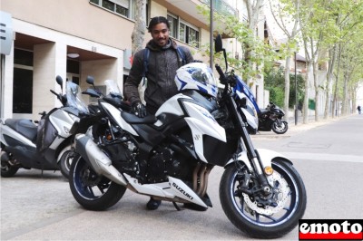 Suzuki GSXS 750 de Christophe chez Action Bike à Paris