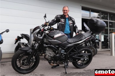 Suzuki 650 SVX de Jean-Louis chez Meullenet Motos à Besançon