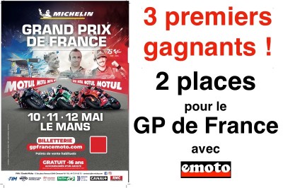 Jeu GP de France : les 3 premiers gagnants sont