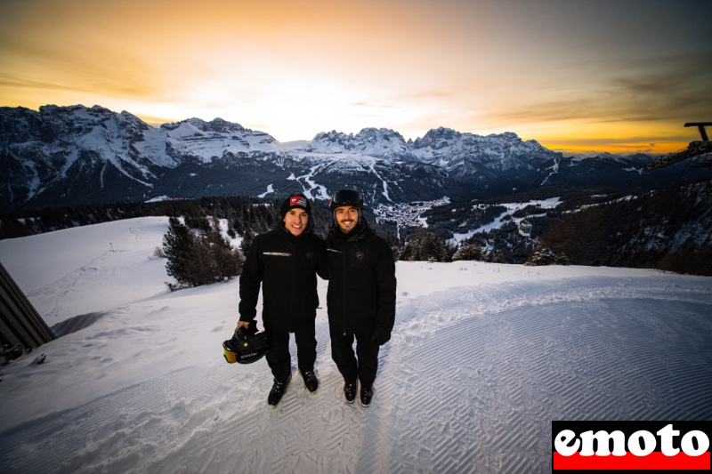francesco bagnaia et marc marquez pres pour une descente a ski sur les pistes de madonna di campiglio francesco bagnaia et marc marquez pres pour une descente a ski sur les pistes de madonna di campiglio