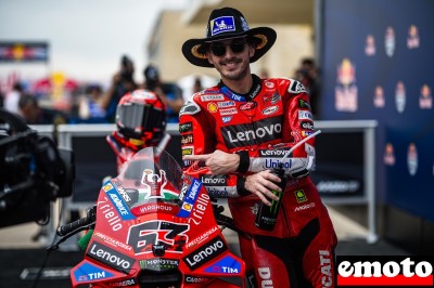 Francesco Bagnaia et MaxBIAGGI3 remportent le GP des USA