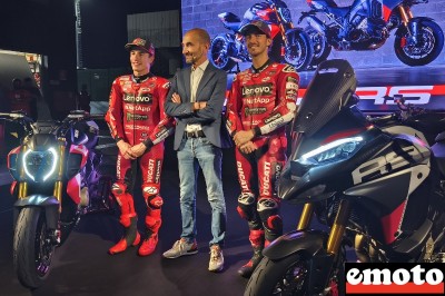 Ducati Diavel V4 RS pour un 0 à 100 km/h en 2,52s