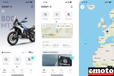 Application CF Moto payante à la confidentialité faible