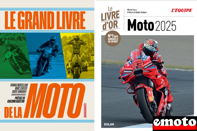 4 livres moto et MotoGP pour un cadeau de dernière minute, grand livre de la moto chez marabout et le livre d or moto 2025 chez solar 4 livres moto et MotoGP pour un cadeau de dernière minute, grand livre de la moto chez marabout et le livre d or moto 2025 chez solar