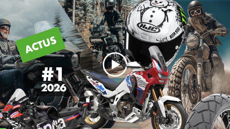 Actus moto 2026 EP01 en vidéo, salon s2r honda hjc harley davidson michelin et aprilia actus moto en video