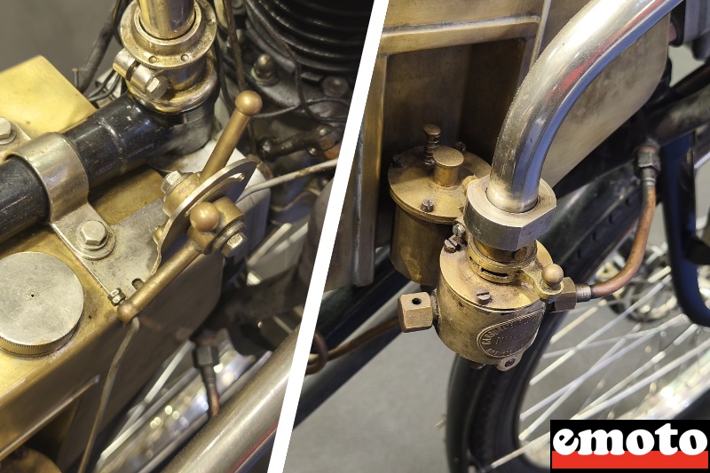 manette de commande du carburateur