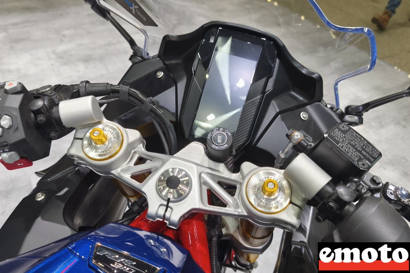 ecran tft de 5 pouces fourche inversee reglable de 41 mm