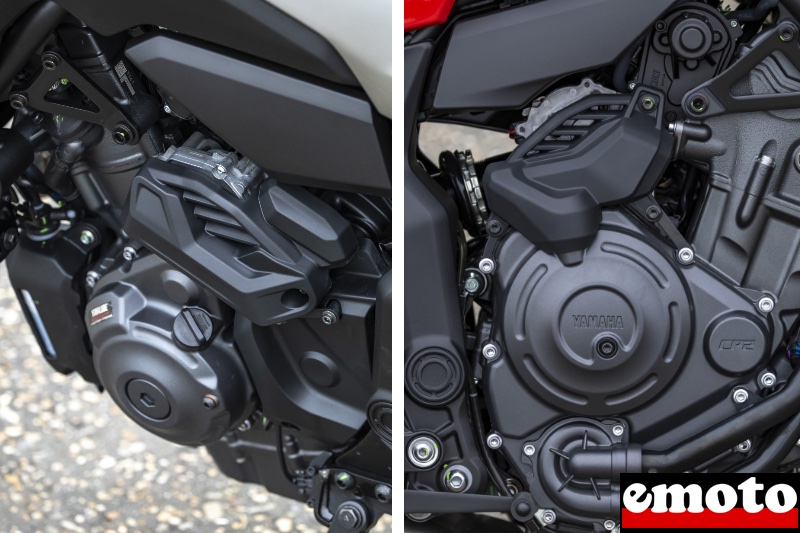 a gauche la commande de selection et a droite la commande d embrayage